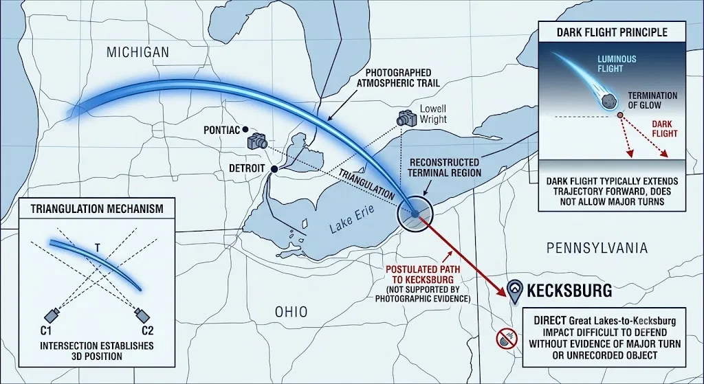 Overview image for Did the Fireball Actually Reach Kecksburg? | Kecksburg UFO incide