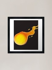 Listing image for Fireball Classic Framed Art Print Framed Wall Art Poster Canvas Print Picture