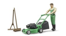 Listing image for BRUDER Gardener with Mower & Equipment - B10B62103 - FARM TOY / GARDENING TOY