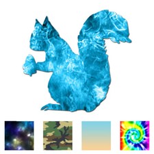 Listing image for Squirrel Acorn - Vinyl Decal Sticker - Multiple Patterns & Sizes - ebn656