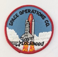 Listing image for VTG Lockheed Martin Space Operations Patch Sew On Collectible NASA Race Force