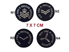 Listing image for Royal Air Force RAF Fire Rescue Service Ranks Army Embroidered Patch Sew on hat