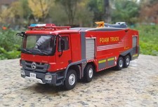 Listing image for 1/50 Scale Mercedes-Benz ACTROS China JieDa Foam City Fire Truck Diecast Model
