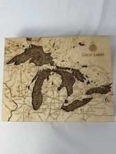 Listing image for Great Lakes Map In Cork Great Lakes Topographic Cork Map Decoration Wall Art