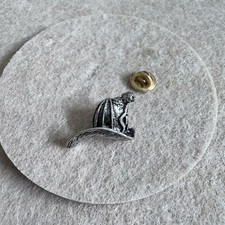 Listing image for Vintage Silver Tone Firemen Helmet Pin Fire Department Firefighter Memorabilia