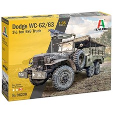 Listing image for Italeri Dodge WC62 1:35 Scale 6x6 Military Truck Model Kit 96230