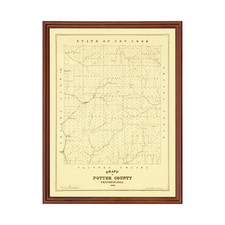 Listing image for Old Map of Potter County, PA 1856 - Vintage Pennsylvania Art