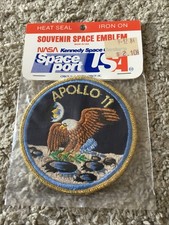 Listing image for Vintage Apollo 11 NASA 4" Space Patch AB Emblem MINT Original 1970s/1980s Collec