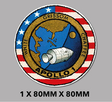 Listing image for Sticker NASA Apollo 1 mission space program patch logo waterproof sticker S226