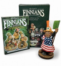 Listing image for FINNIANS Firefighter Figure, USA / Ireland Flag. Boxed. Fireman Memorabilia